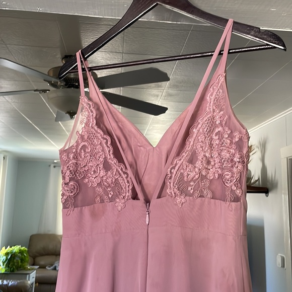 Azazie Dusty Mauve dress - Picture 3 of 6